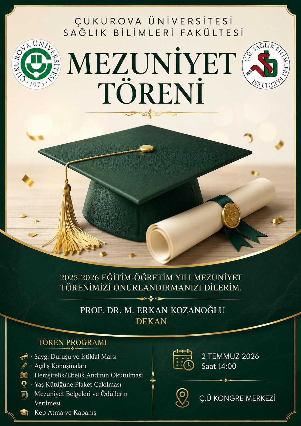 2025-2026 EĞİTİM ÖĞRETİM YILI MEZUNİYET TÖRENİMİZE DAVETLİSİNİZ.