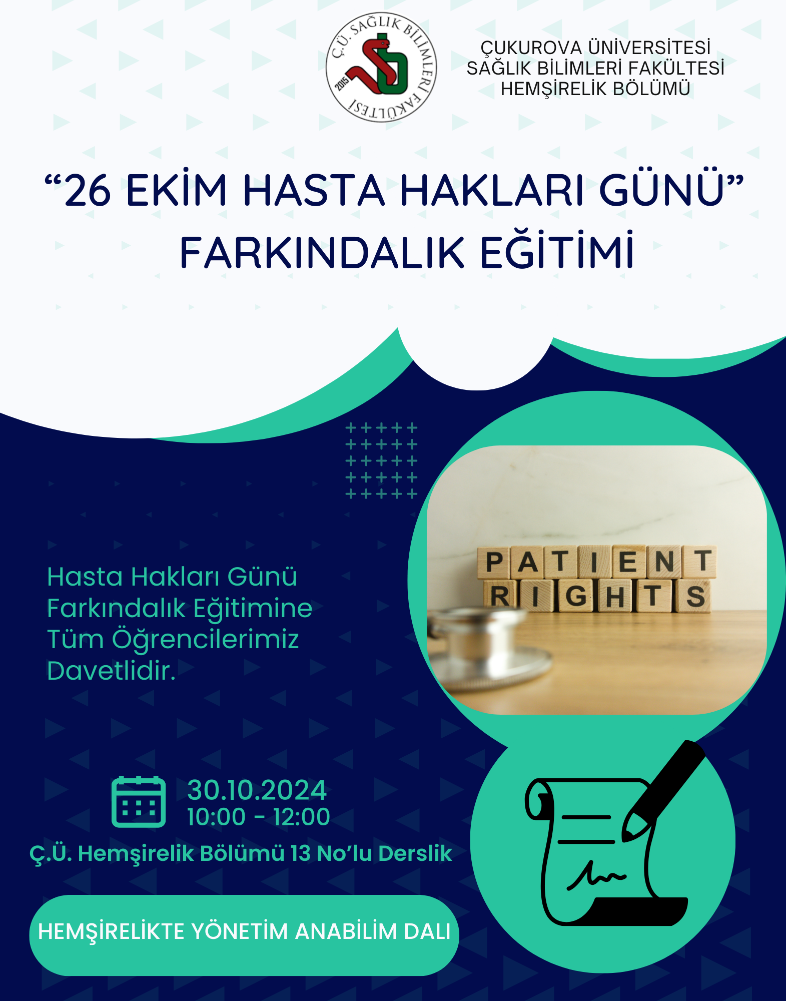 “26 Ekim Hasta Hakları Günü” Farkındalık Eğitimi